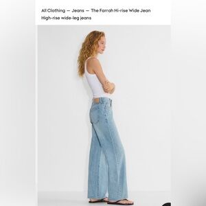 Denim Forum
The Farrah Hi-rise Wide Jean
Lightly Worn & In Perfect Condition